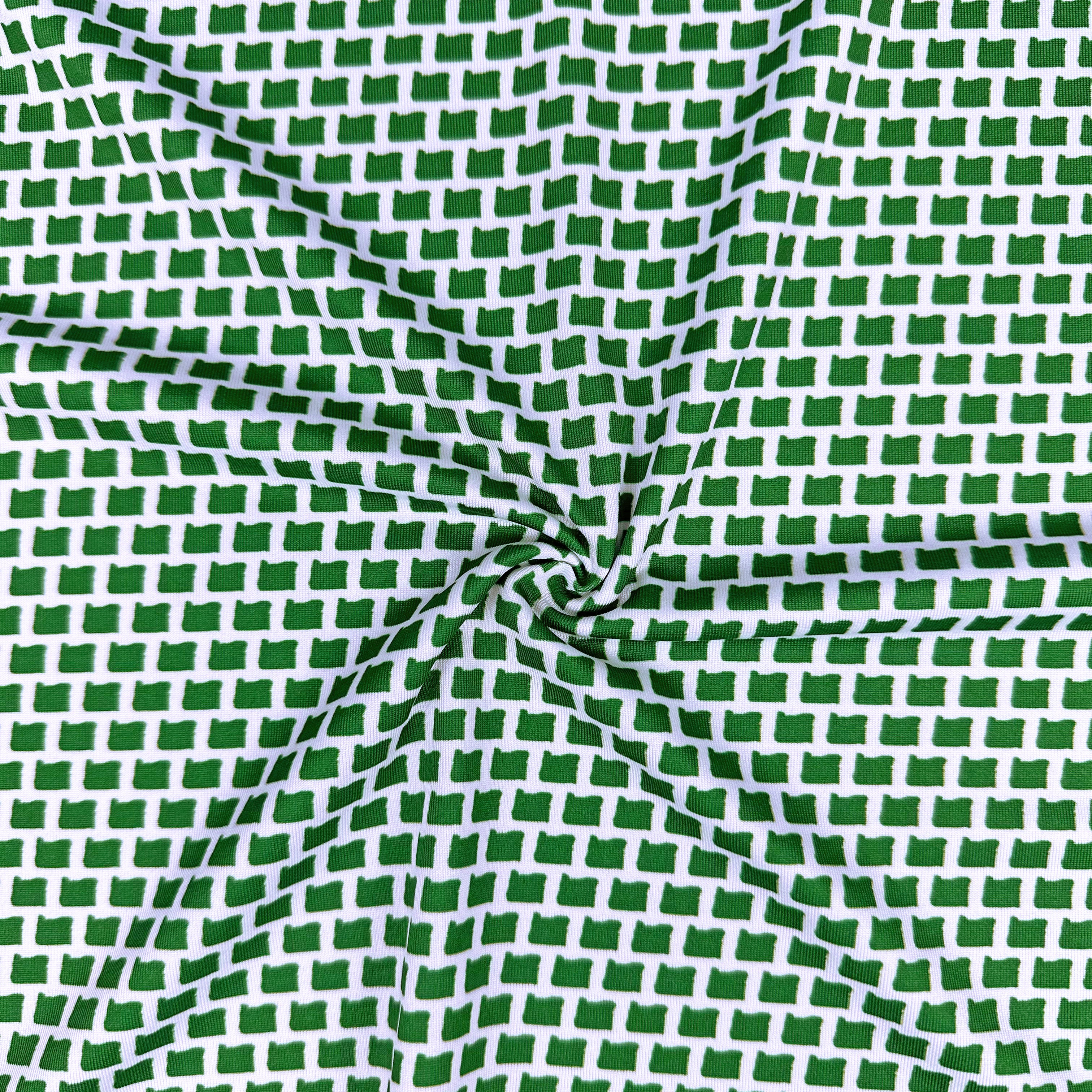 Oregon Green Print Polo